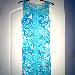 Lilly Pulitzer Windward Dress Sea Ruffles; Medium